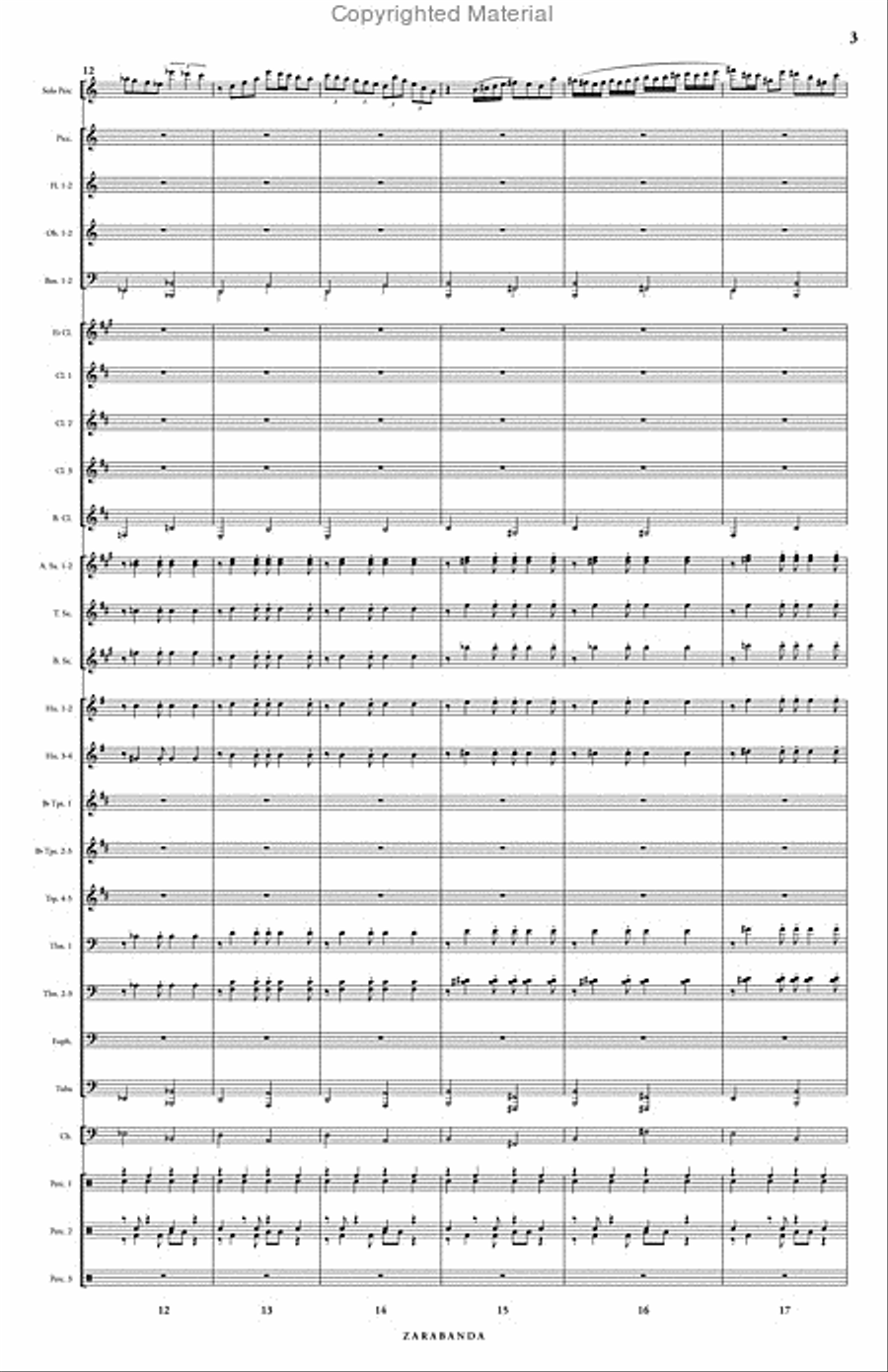 Zarabanda Concert Band scores gallery preview page 4