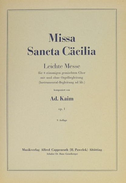Missa Sancta Cacilia