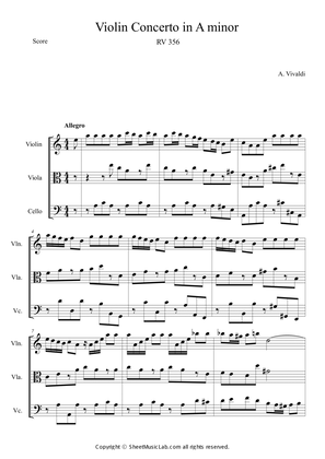 Violin Concerto in A minor RV 356