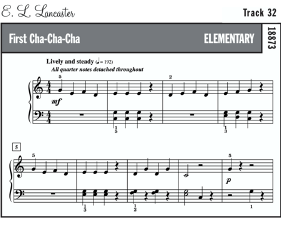 First Cha-Cha-Cha Easy Piano scores gallery preview page 2