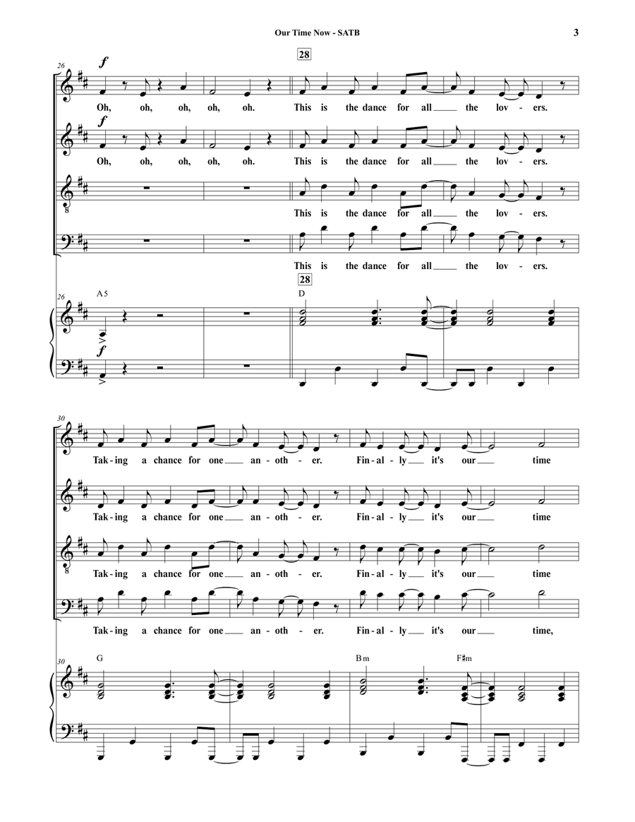 Our Time Now 4-Part scores gallery preview page 3