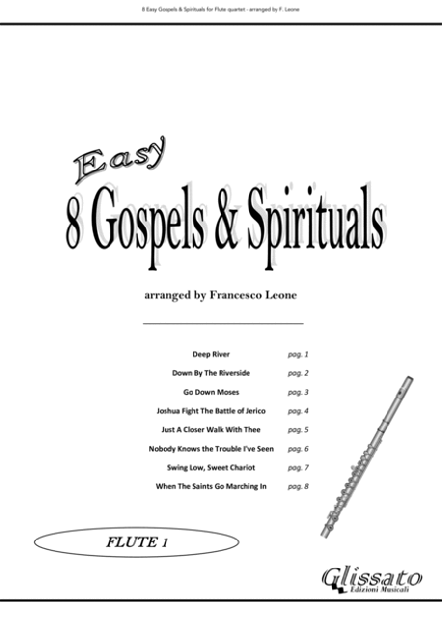 8 Gospels & Spirituals - Flute quartet (parts) image number null