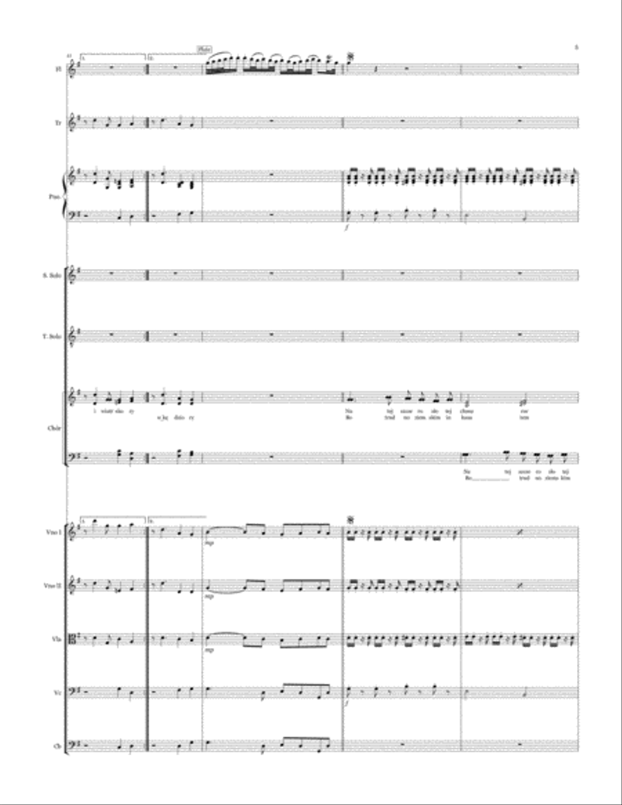Pieśń paschalna (Oratorium na Wielki Post) Chamber Orchestra scores gallery preview page 6