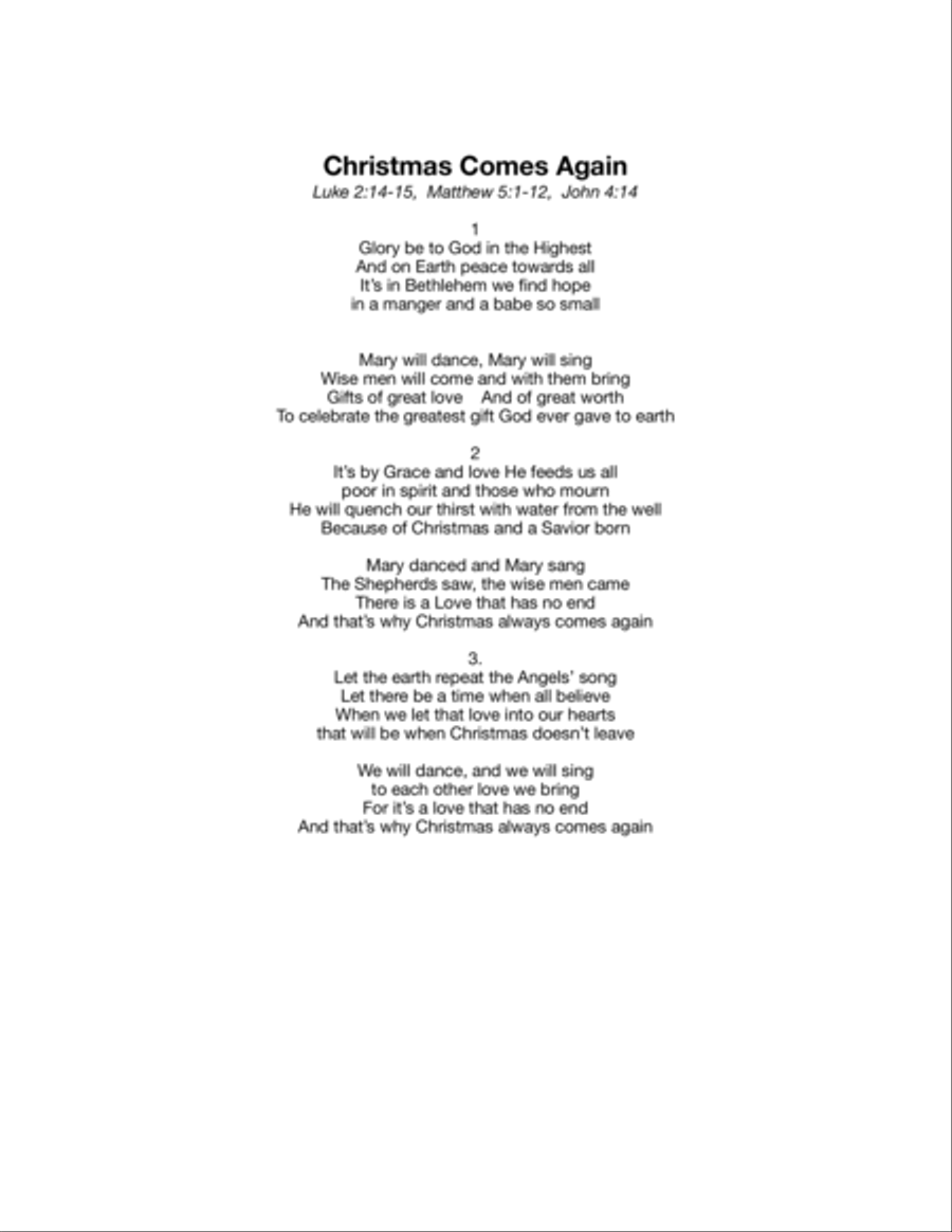 Christmas Comes Again, for soprano Small Ensemble scores gallery preview page 2