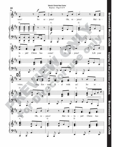 Gloria! Christ Has Come (Tenor/Bass Rehearsal Track) image number null