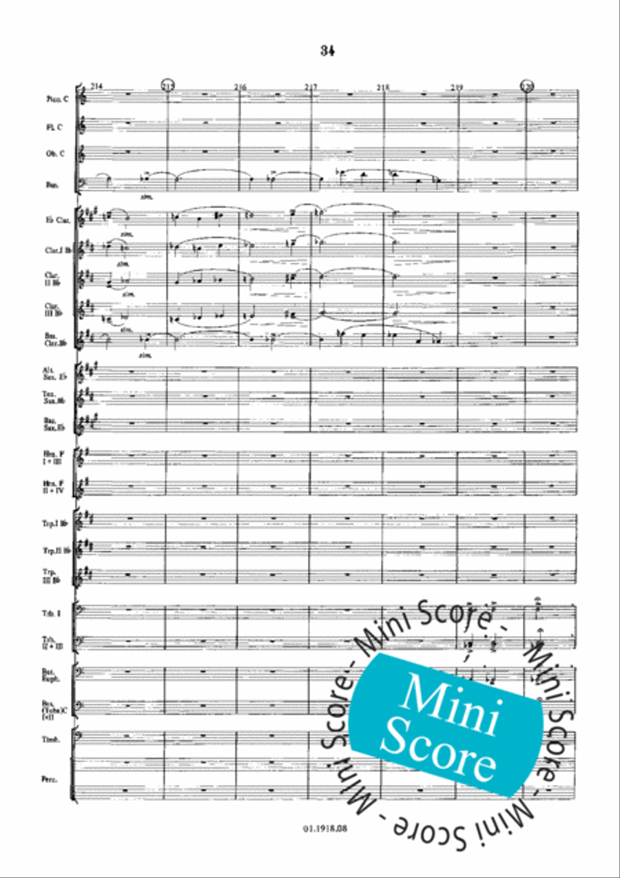 Overture for an Imaginary Play Concert Band scores gallery preview page 38
