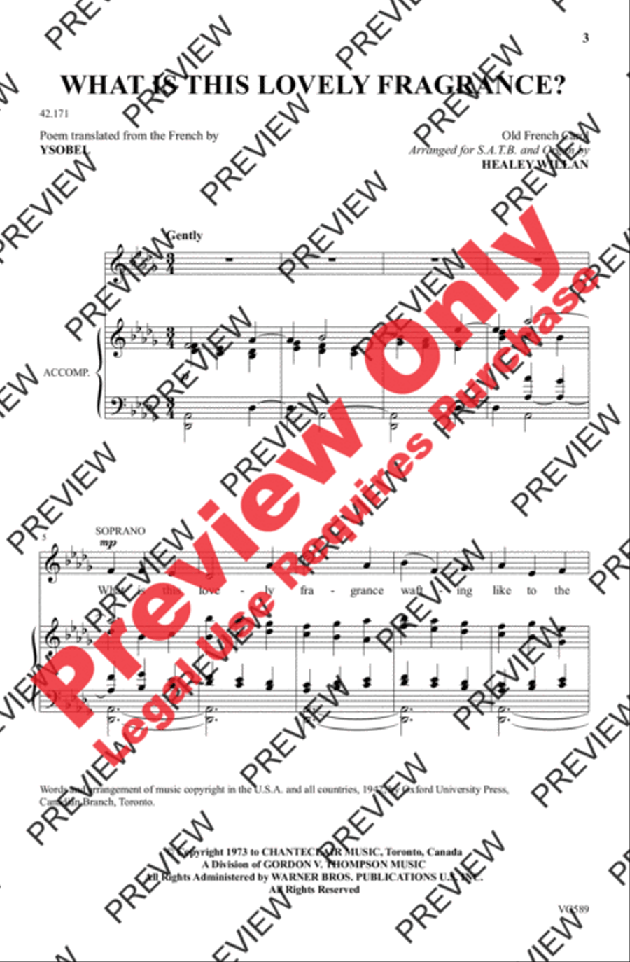 What Is This Lovely Fragrance? 4-Part scores gallery preview page 2