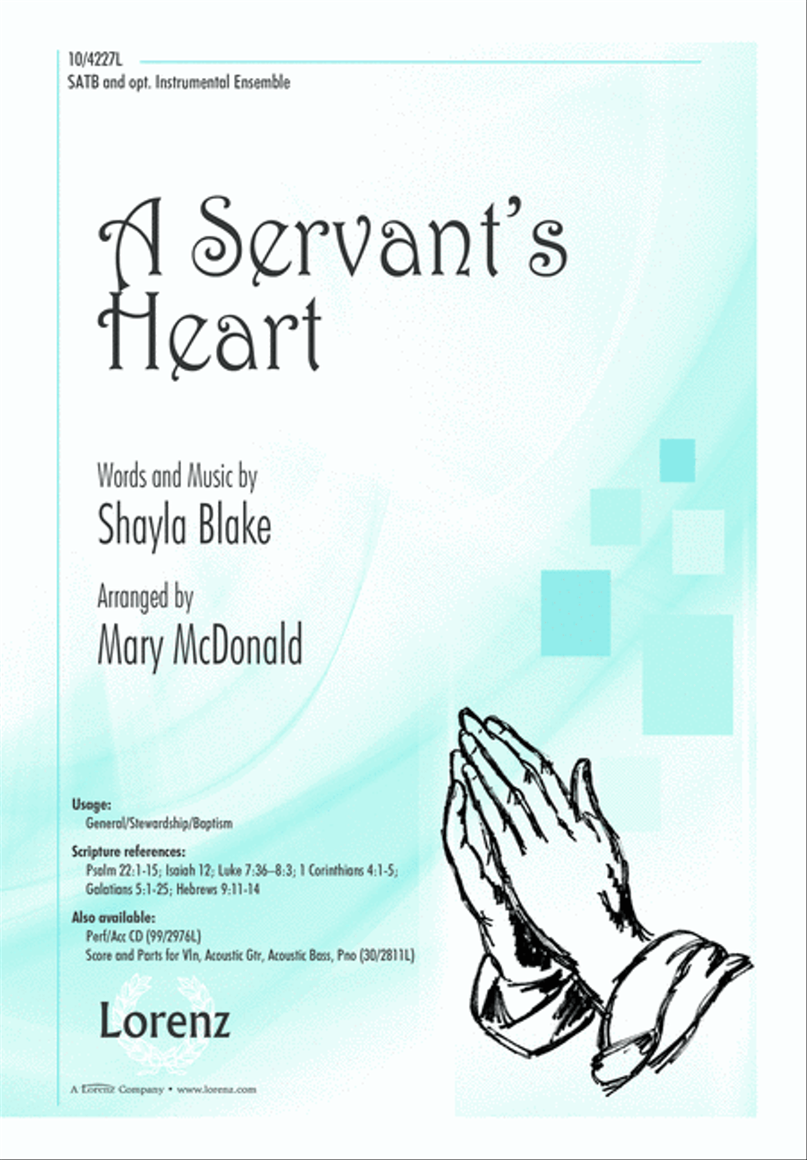 A Servant's Heart 4-Part scores gallery preview page 1