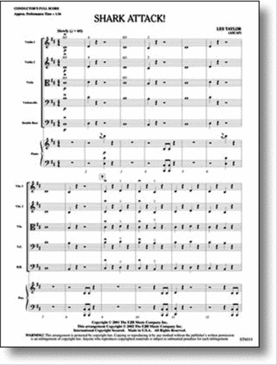 Shark Attack! String Orchestra scores gallery preview page 1