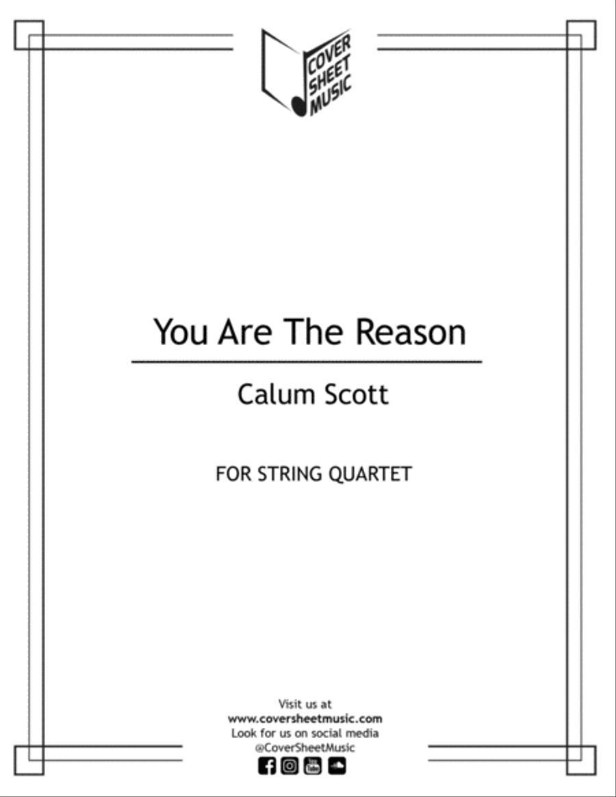 You Are The Reason String Quartet scores gallery preview page 1