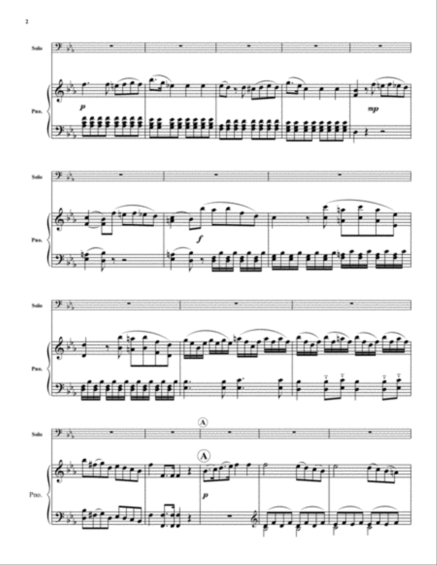 Allegro Moderato Euphonium scores gallery preview page 2