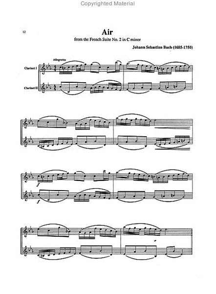 Belwin Master Duets (Clarinet), Volume 2