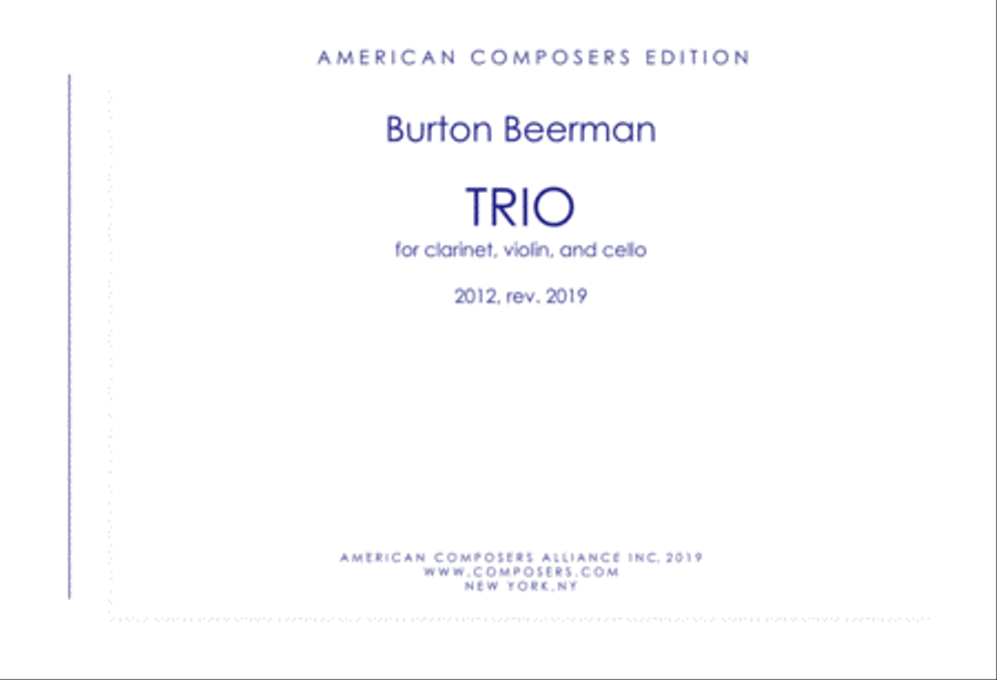 [Beerman] Trio Small Ensemble scores gallery preview page 1