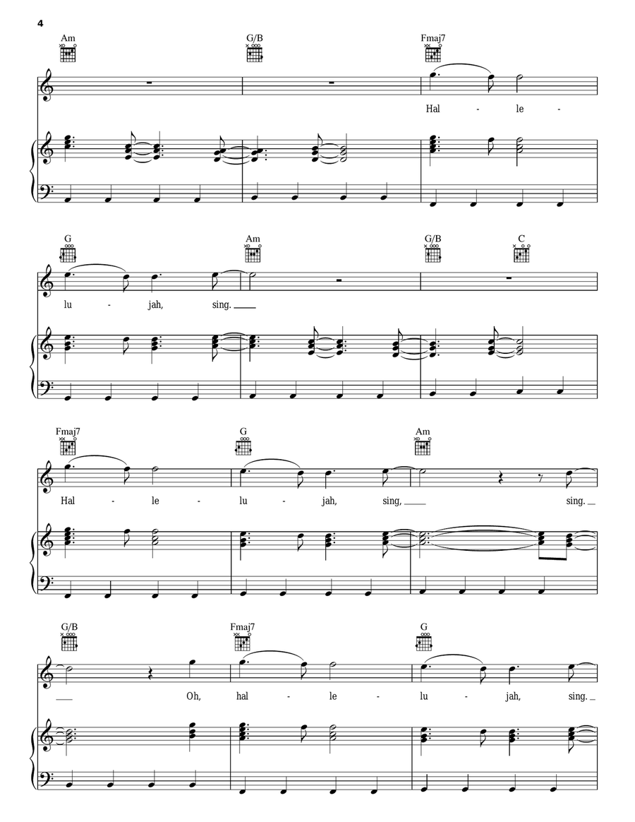 Song Of Hope Piano, Vocal, Guitar scores gallery preview page 4