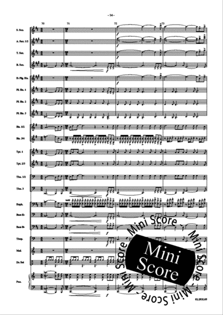 Pastorale Fanfare Band scores gallery preview page 18