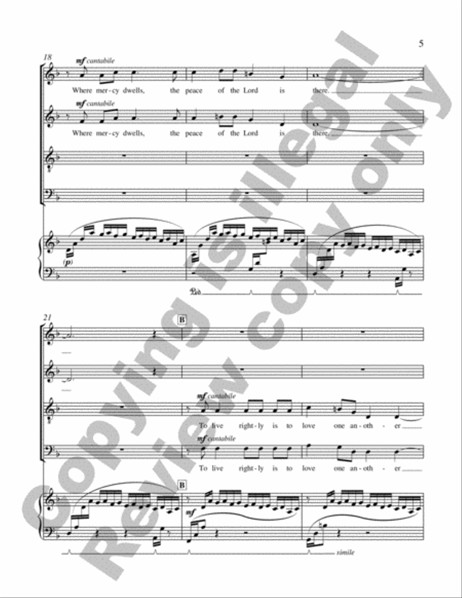 The Tree of Peace The Tree of Peace 4-Part scores gallery preview page 23