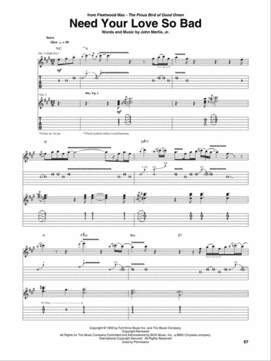 Best of Peter Green Acoustic Guitar scores gallery preview page 5