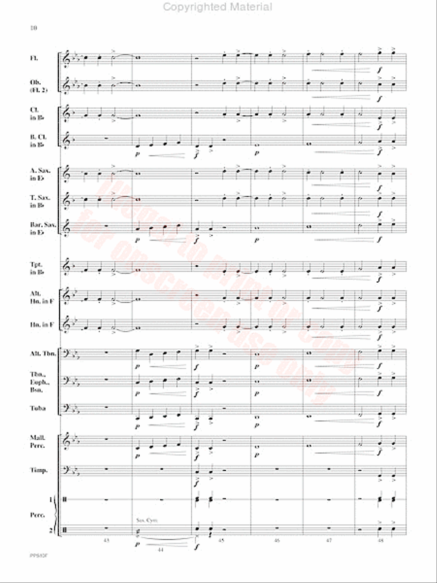 Mythos Concert Band scores gallery preview page 11
