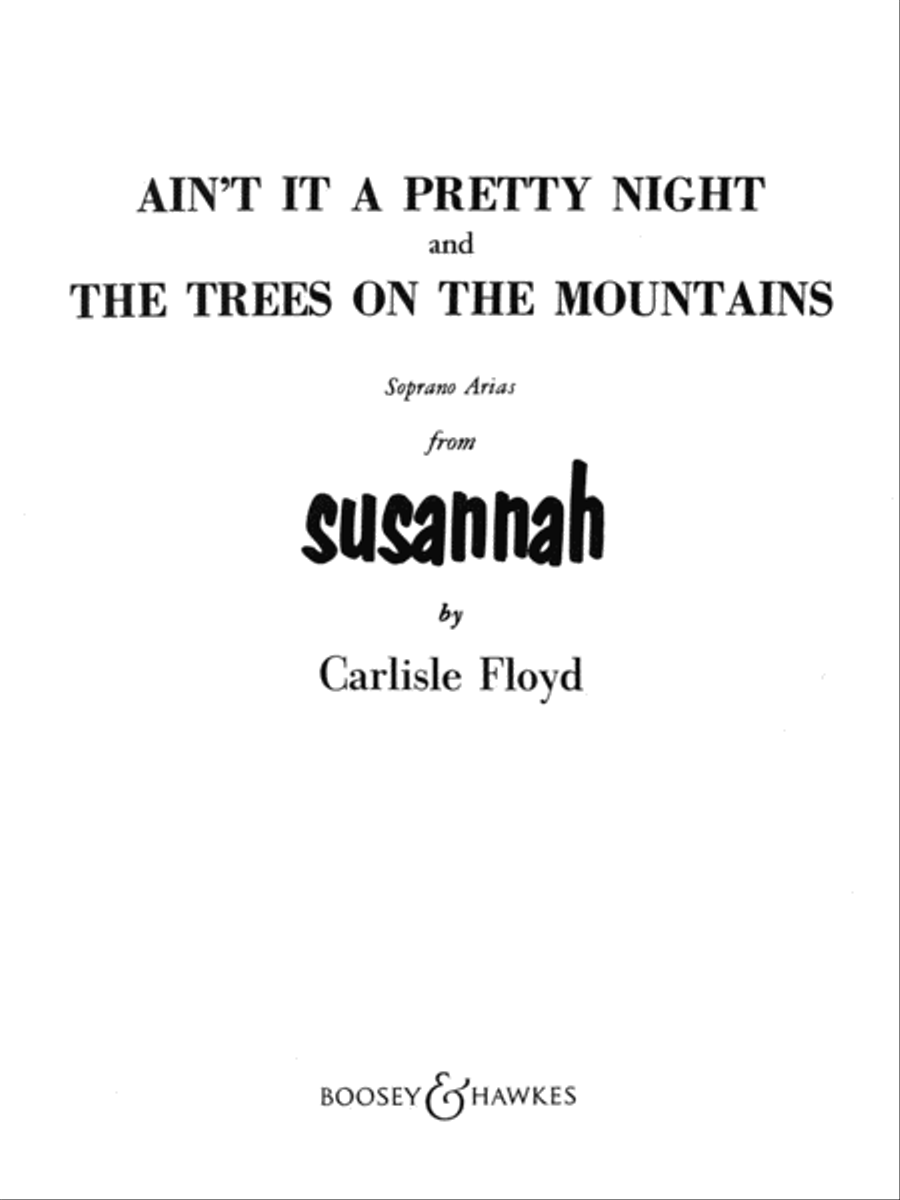 Ain't It a Pretty Night and The Trees on the Mountains Voice scores gallery preview page 1