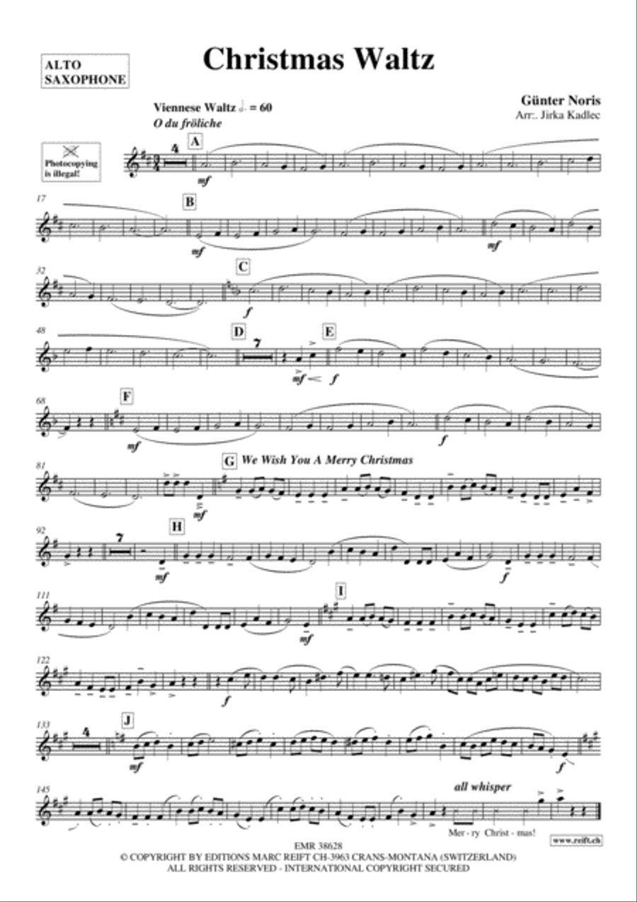 Christmas Waltz Alto Saxophone scores gallery preview page 2
