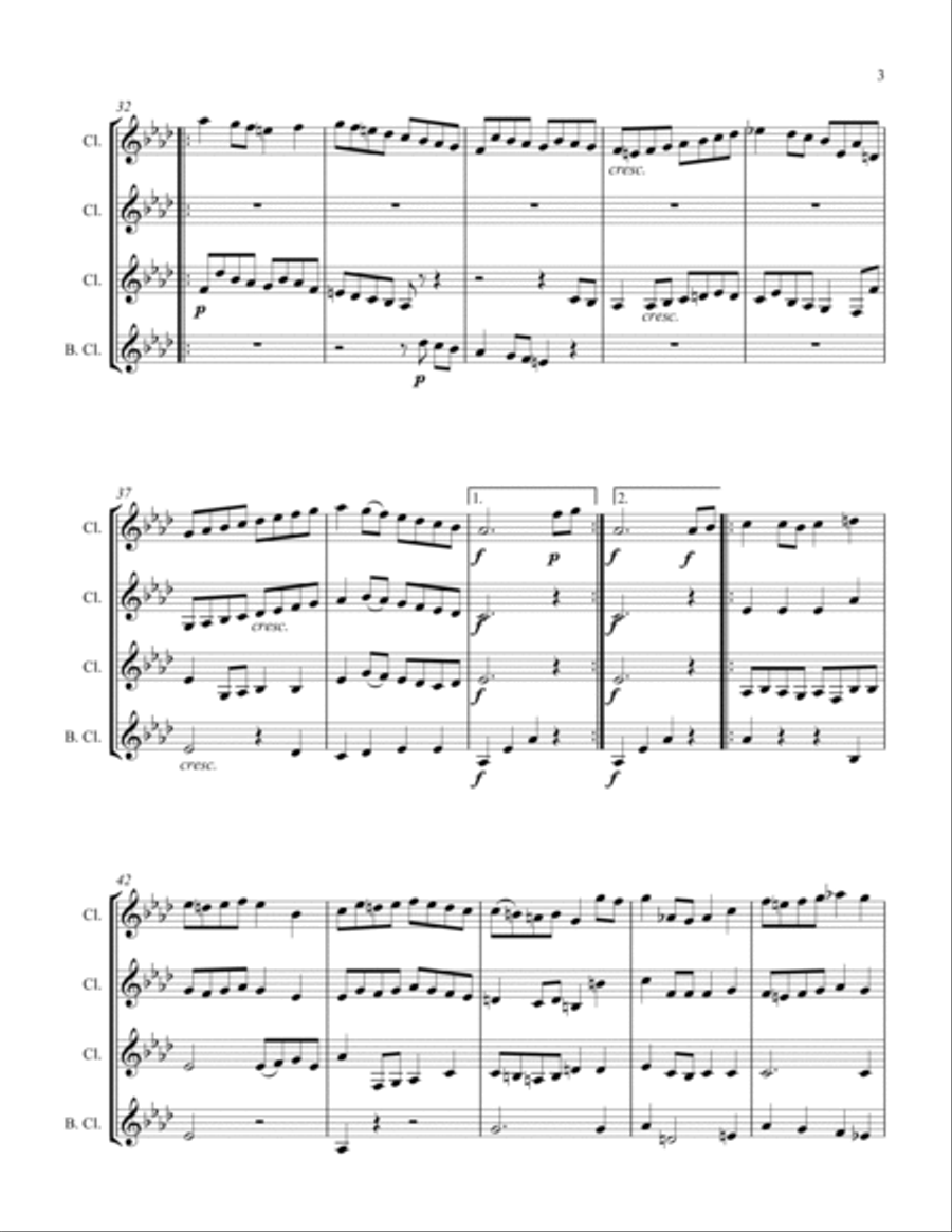 Loure Woodwind Quartet scores gallery preview page 3