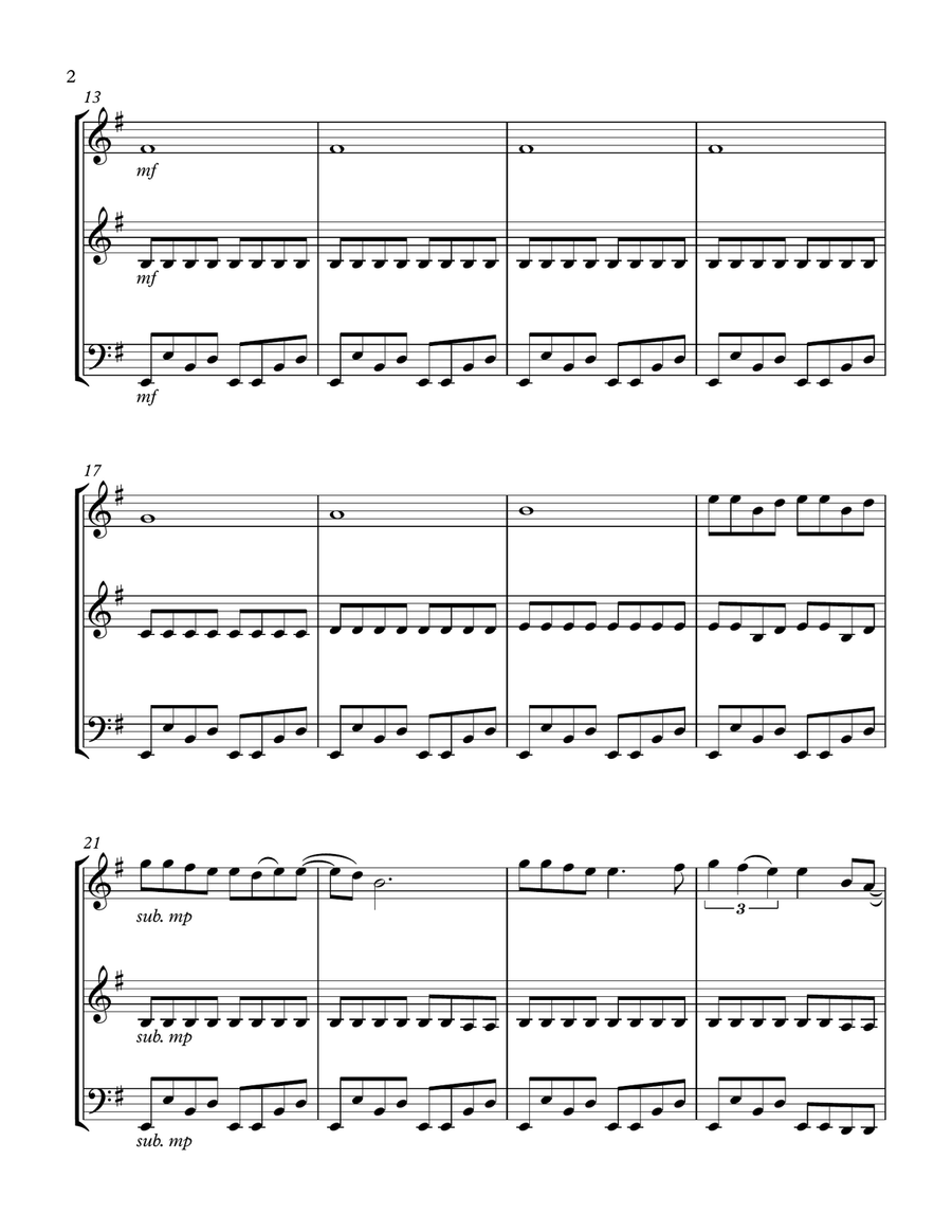 Livin' On A Prayer String Trio scores gallery preview page 2