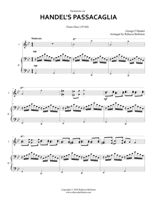 Variations on Handel's Passacaglia (Piano Duet)