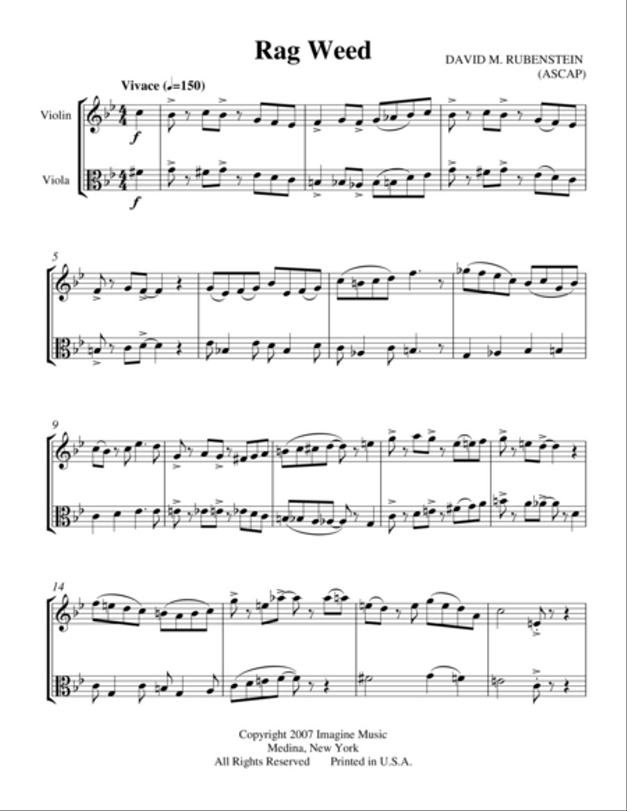 Rag Weed Viola scores gallery preview page 2