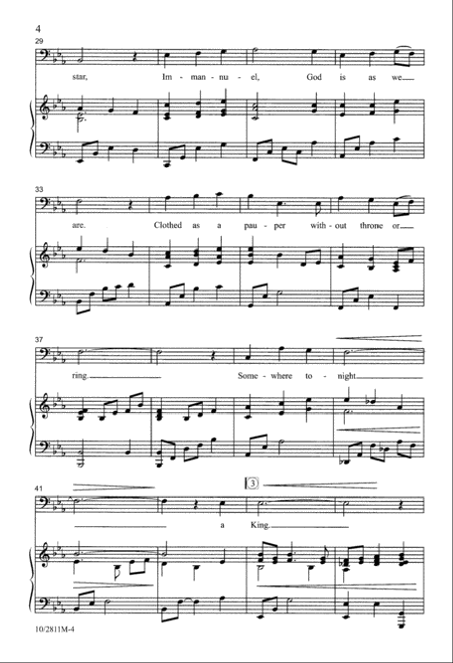 Somewhere, Tonight Somewhere, Tonight 4-Part scores gallery preview page 4