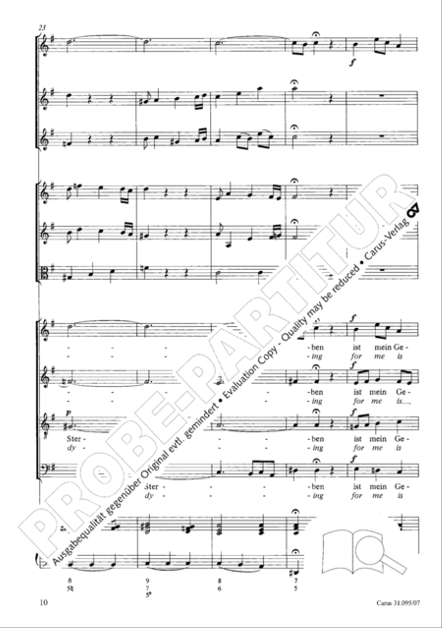 For me to live is Jesus (Christus, der ist mein Leben) STB scores gallery preview page 11