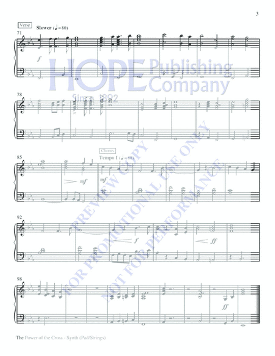 The Power of the Cross Choir scores gallery preview page 13