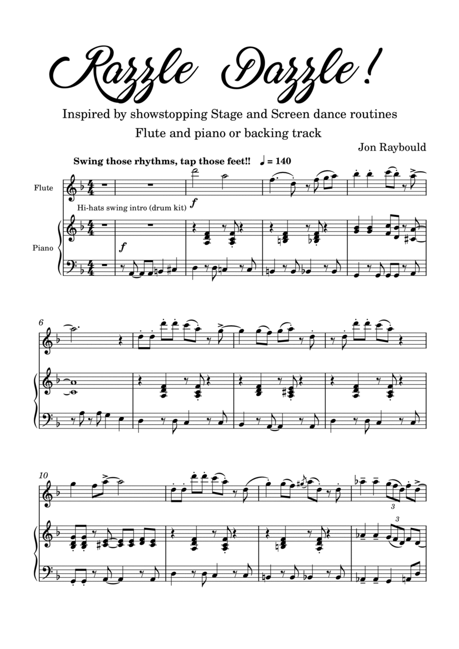 Razzle Dazzle! Flute Solo scores gallery preview page 1