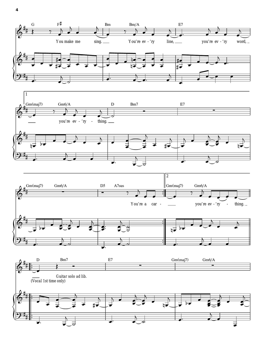 Everything Piano, Vocal scores gallery preview page 4