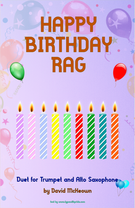 Happy Birthday Rag, for Trumpet and Alto Saxophone Duet