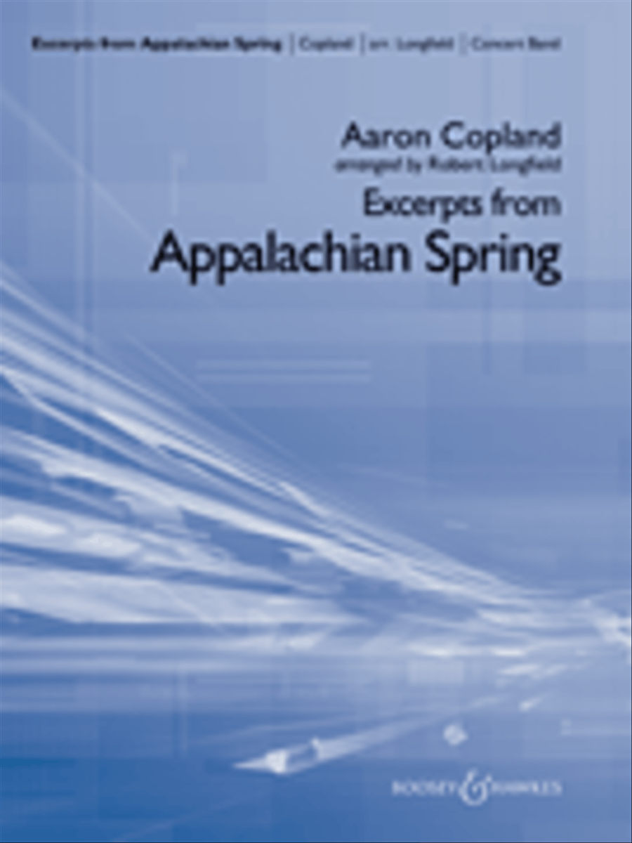 Excerpts from Appalachian Spring Concert Band scores gallery preview page 1