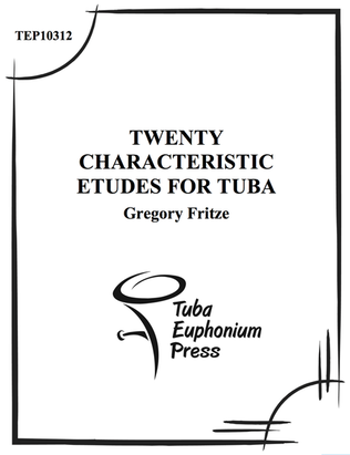 Book cover for Twenty Characteristic Etudes