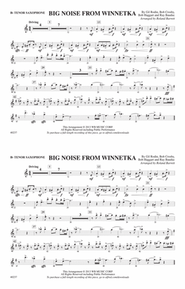 Big Noise from Winnetka: B-flat Tenor Saxophone