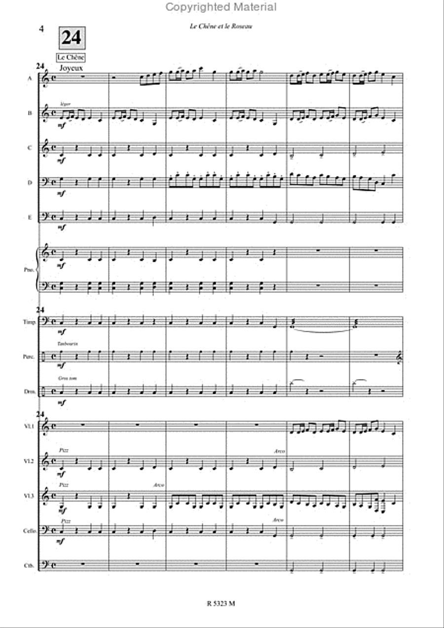 le chene et le roseau Concert Band scores gallery preview page 5