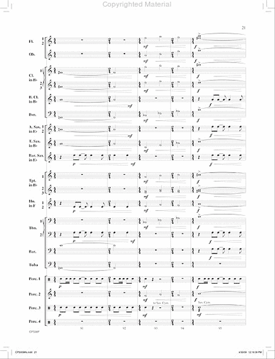 I. Jambo (from Ngoma Za Kenya) Concert Band scores gallery preview page 22