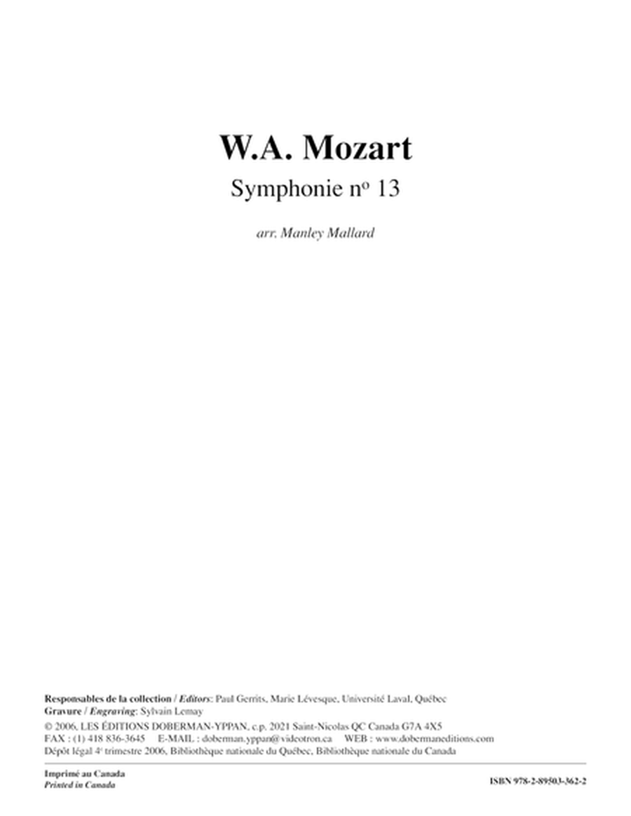 Symphonie no. 13