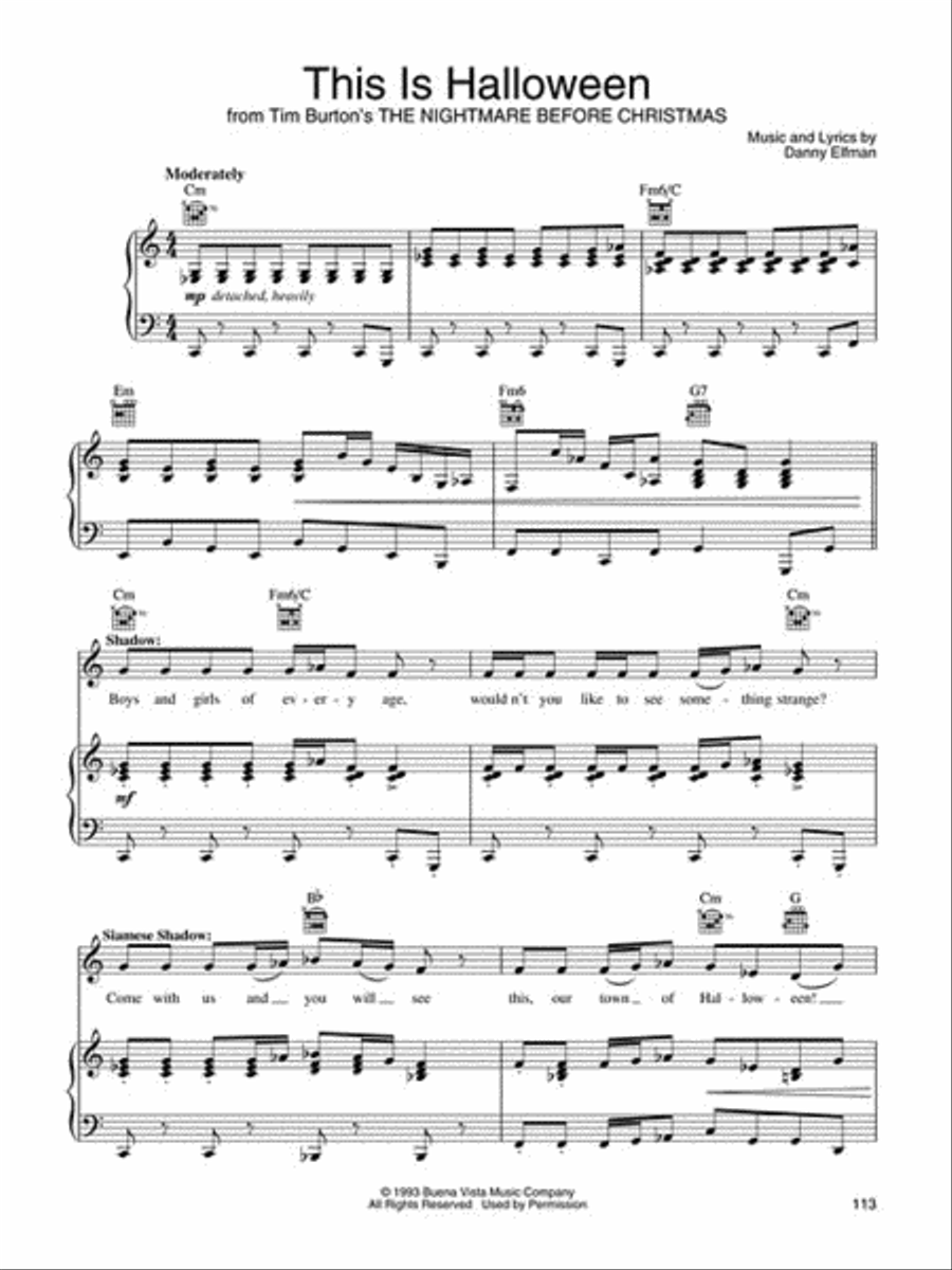 Halloween Spooktacular Piano, Vocal, Guitar scores gallery preview page 5