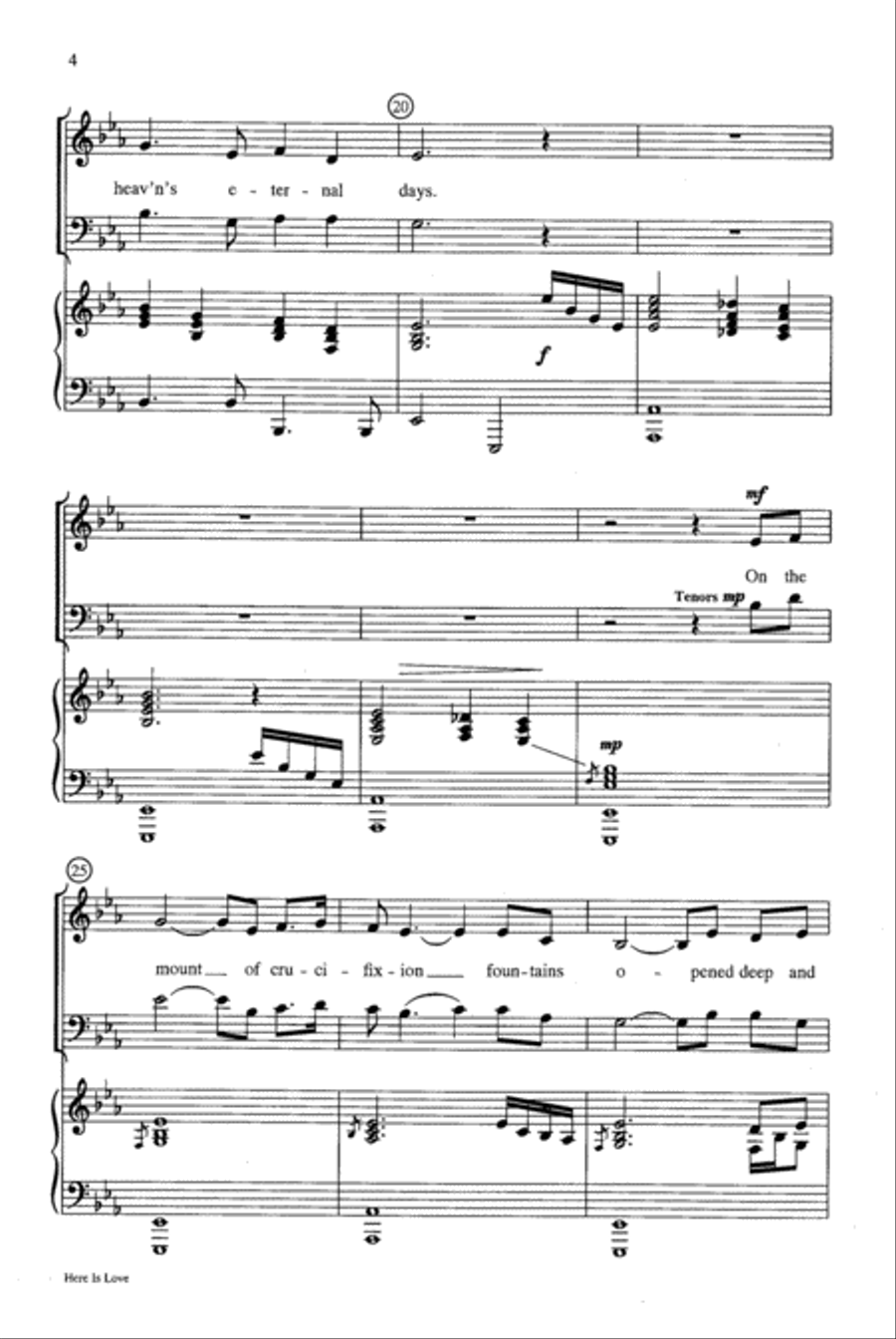 Here Is Love 4-Part scores gallery preview page 4
