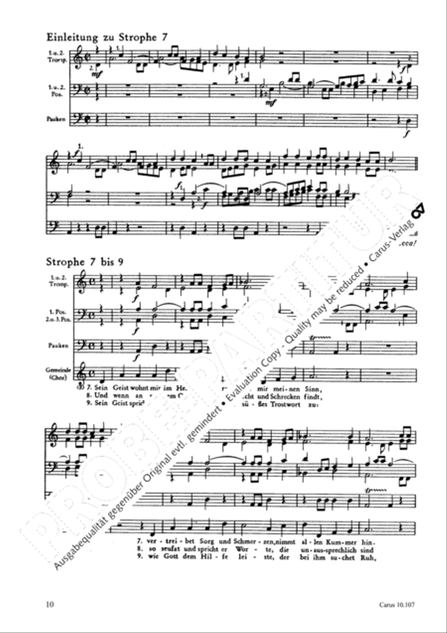 Ist Gott fur mich 4-Part scores gallery preview page 11