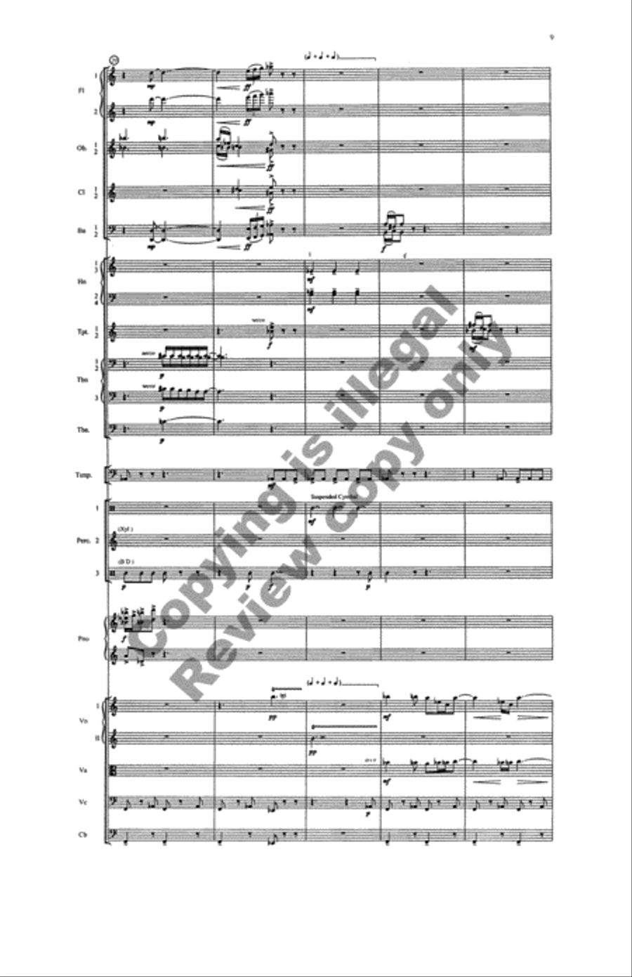 Overture: Parachute Dancing Full Orchestra scores gallery preview page 8