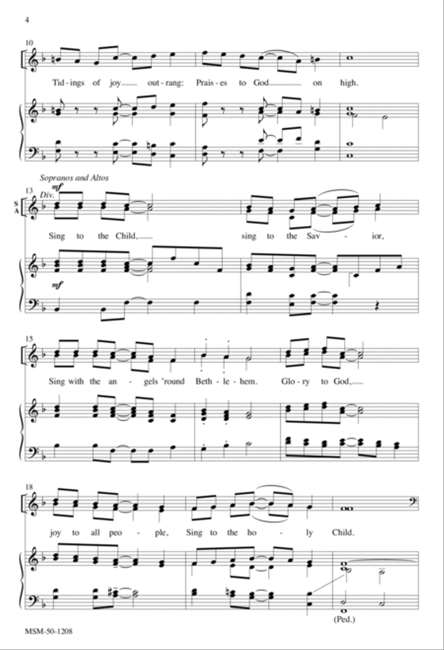 Sing to the Child 4-Part scores gallery preview page 3