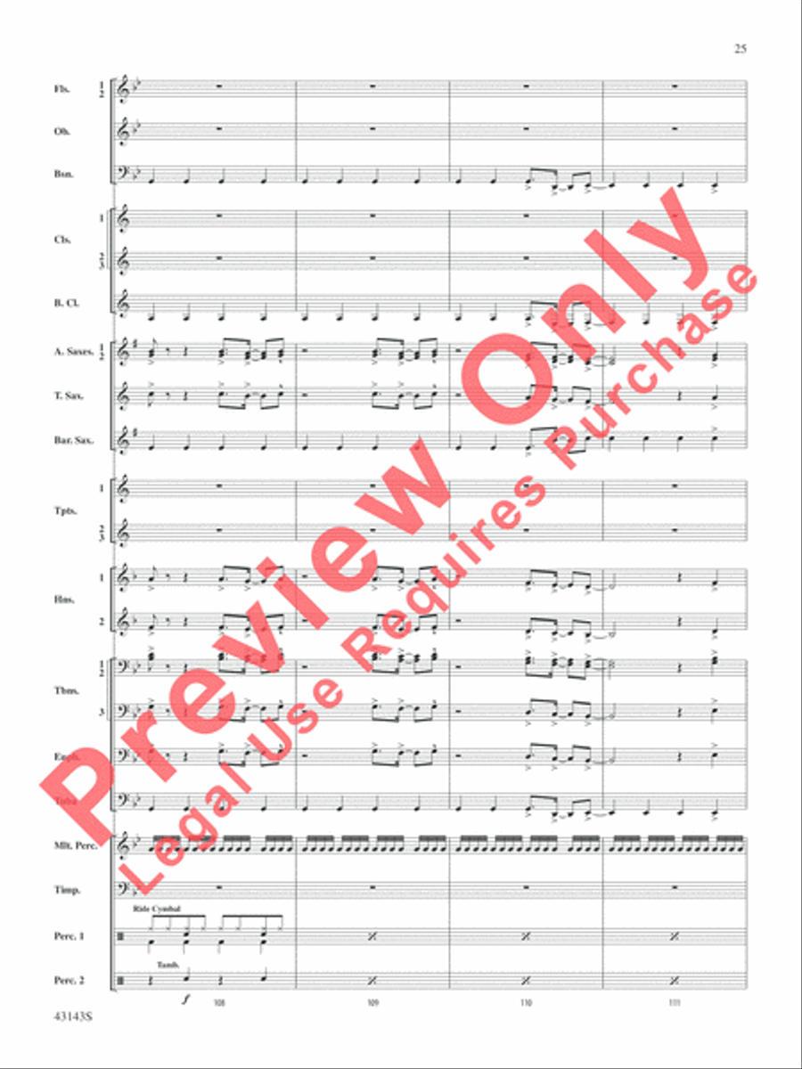 Rocky on Broadway Rocky on Broadway Concert Band scores gallery preview page 26
