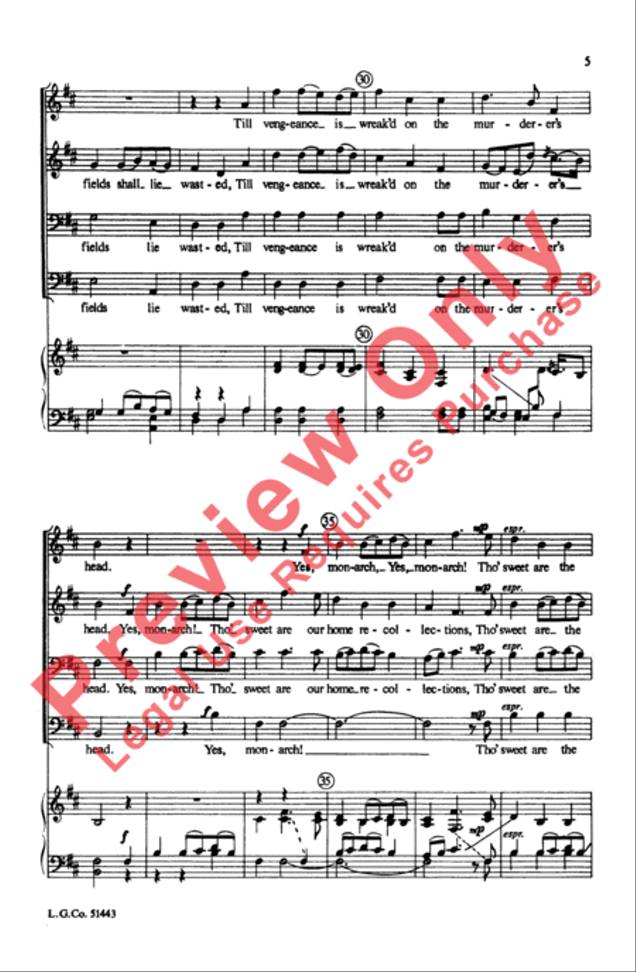 Avenging and Bright Men's Choir scores gallery preview page 4