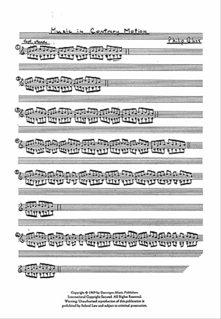 Music In Contrary Motion For Organ Organ Solo scores gallery preview page 1