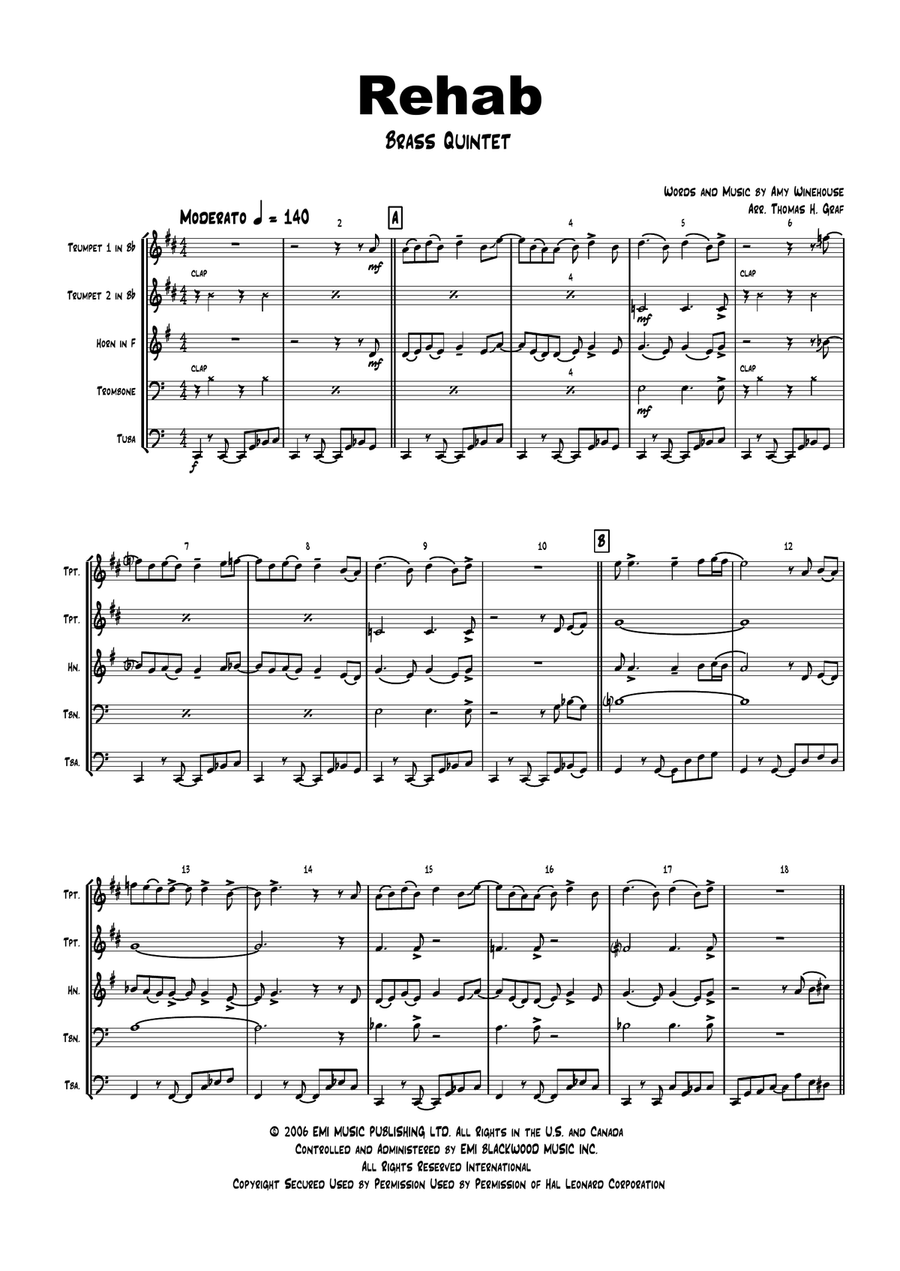 Rehab Brass Ensemble scores gallery preview page 1