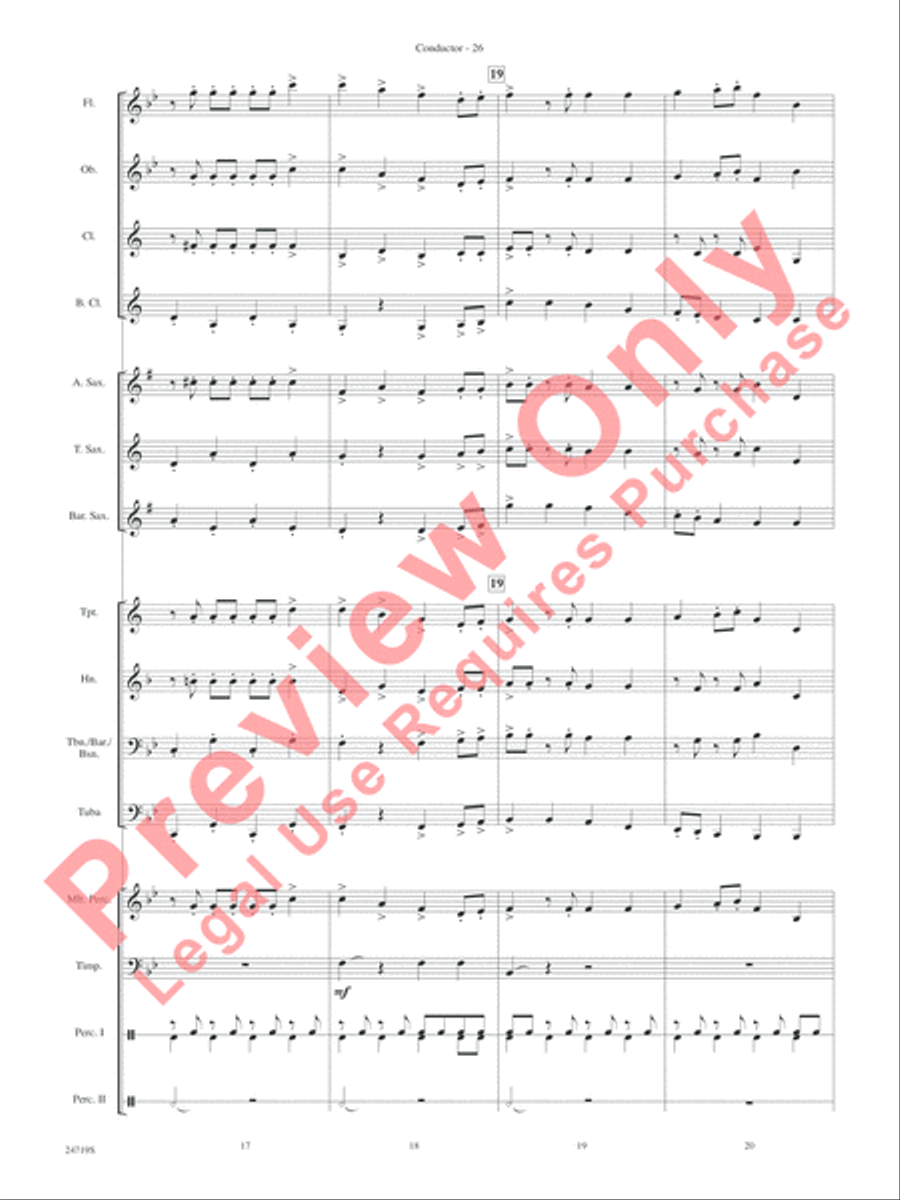 Harry Potter and the Goblet of Fire, Themes from Concert Band scores gallery preview page 28